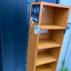 CDラック 高さ153cm スリムタイプ 扉なしの画像