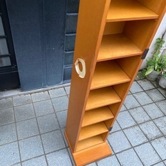 CDラック 高さ153cm スリムタイプ 扉なしの画像
