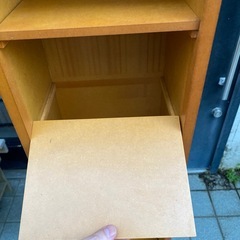 CDラック 高さ153cm スリムタイプ 扉なしの画像