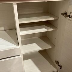 【愛品館 市原店】土井インテリア　2枚扉キッチンボードの画像