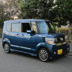 車検２年付き　ホンダ　Ｎ－ＢＯＸカスタム　上級ターボ　大型ハイトワゴン　パワスラ　パワフル　低燃費　綺麗　地デジTV　Bカメラの画像