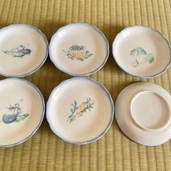 小皿 豆皿 和食器 お野菜 食器 6枚の画像