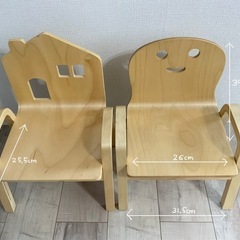木製チャイルドチェアの画像