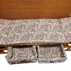 ラタン ソファー 椅子  引出し付の画像