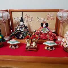 久月　親王飾り　おひなさま　収納飾りの画像