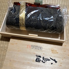 大島紬　和装バックの画像