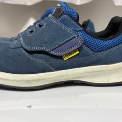 ★美品★ミドリ安全 【足ブレしない、安定感／3Dフットベッド】安全靴 G3555静電　27.5cm EEE 耐滑性 ブルー 作業靴の画像