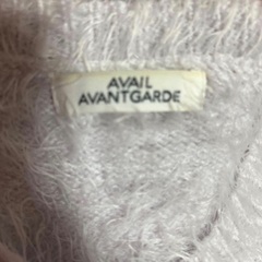 ライトグレー ニットセーター Mの画像