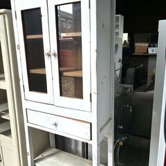 ◆アンティーク シャビー ケビント 木製 フレンチ カントリー コレクション収納 ヴィンテージ◆の画像