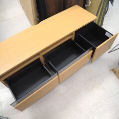 テレビボード　大川家具　リユース品　価格　13,750円の画像