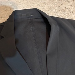 【洗える】テーラードジャケット Lサイズ ブラック ストレッチ 軽量 清潔感の画像