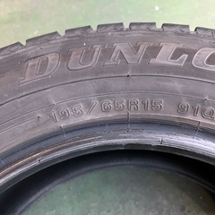 2019年製 ダンロップ ウィンターマックスWM02 195/65R14 4本の画像