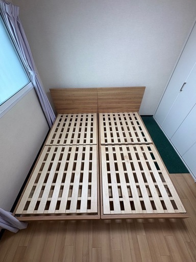 フランスベッドフレーム　シングル2台