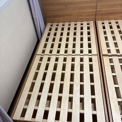 フランスベッドフレーム　シングル2台の画像