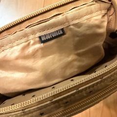 ヘッドポーター シナモンベージュ星柄ポーチ Headporter    の画像