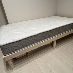 シングルすのこフレーム&マットレスセットの画像