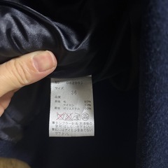 クリーニング済！31 Sons de mode ダブルビジュボタンコートジャケット 36の画像