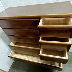 【ジモティ限定特価】0円 早い者勝ち 整理タンス チェスト 状態良好 天然木 家具 収納家具 引出しタンス Y2507の画像