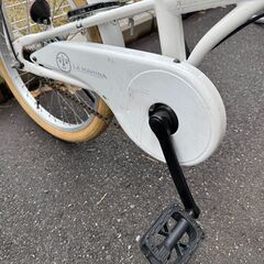 ★店頭にて試乗可★ J3417　【リユースのサカイ柏店】 軽快自転車　ダイナモライト　20インチ　ホワイト　簡易クリーニング済　 中古自転車 　流山市 中古自転車 松戸市 中古自転車 我孫子市 中古自転車 船橋市 中古自転車 守谷市 中古自転車 取手市 中古自転車の画像