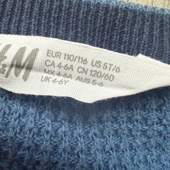 120cmトレーナー　ブルーの画像