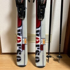 スキー150センチストック112センチのセットの画像