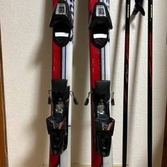 スキー150センチストック112センチのセットの画像