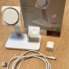 【新品同様】ESR 25W 3in1 MagSafe充電器 Apple認定の画像