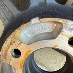 15インチ オフロードタイヤセット マットブラックホイールの画像