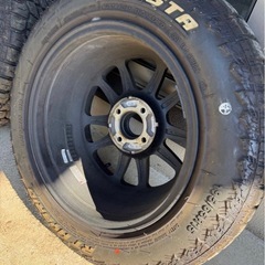 15インチ オフロードタイヤセット マットブラックホイールの画像