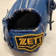 W2512-555 ZETT デュアルキャッチIII 　キズ汚れ有り　中古の画像