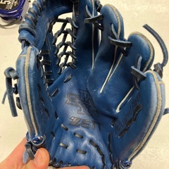 W2512-555 ZETT デュアルキャッチIII 　キズ汚れ有り　中古の画像