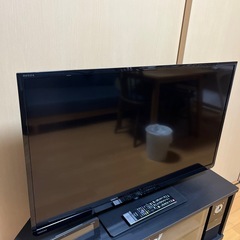東芝TV39インチ　&テレビ台&スピーカー&電波時計の画像