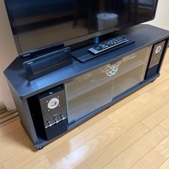 東芝TV39インチ　&テレビ台&スピーカー&電波時計の画像