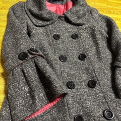 クリーニング済み！LALACUB ララキューブ Pコート グレー レディースの画像