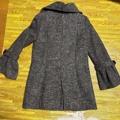 クリーニング済み！LALACUB ララキューブ Pコート グレー レディースの画像