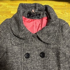 クリーニング済み！LALACUB ララキューブ Pコート グレー レディースの画像