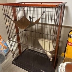 猫キャットケージ 2段式　ペットケージ　猫用の画像
