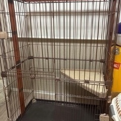 猫キャットケージ 2段式　ペットケージ　猫用の画像