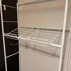 ニトリ　ホワイトスチール製 ランドリーラック　の画像