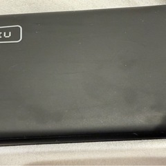 モバイルバッテリー　黒 10000mAh 小型 3台同時充電 専用袋付きの画像