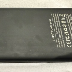 モバイルバッテリー　黒 10000mAh 小型 3台同時充電 専用袋付きの画像