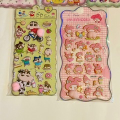 桃シール　5枚セット　　の画像