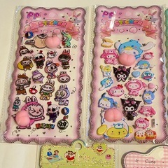 桃シール　5枚セット　　の画像