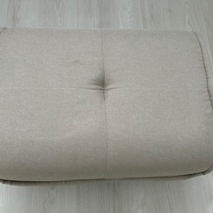 【日本製美品】オットマン/1人掛け椅子/サイドテーブル/玄関スツールの4WAY！  の画像