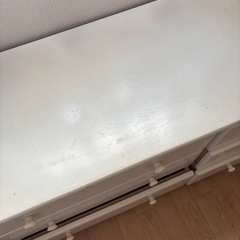 3段チェスト　棚　白の画像