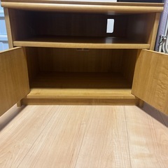 木製 テレビ台／収納棚の画像