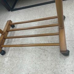 ★リユースのサカイ高崎店★TJ13770  ハンガーラック 茶 H164×D38×W74 クリーニング済みの画像