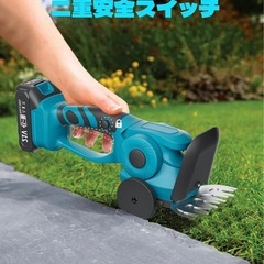 新品未使用　コードレス電動ヘッジトリマー　マキタ21V互換バッテリー付きの画像