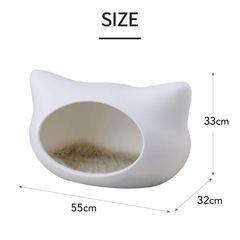 【新品】 ねころん(クッション付き) ベッド ペット 猫 犬 ハウスの画像