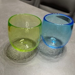 琉球ガラス　コップの画像